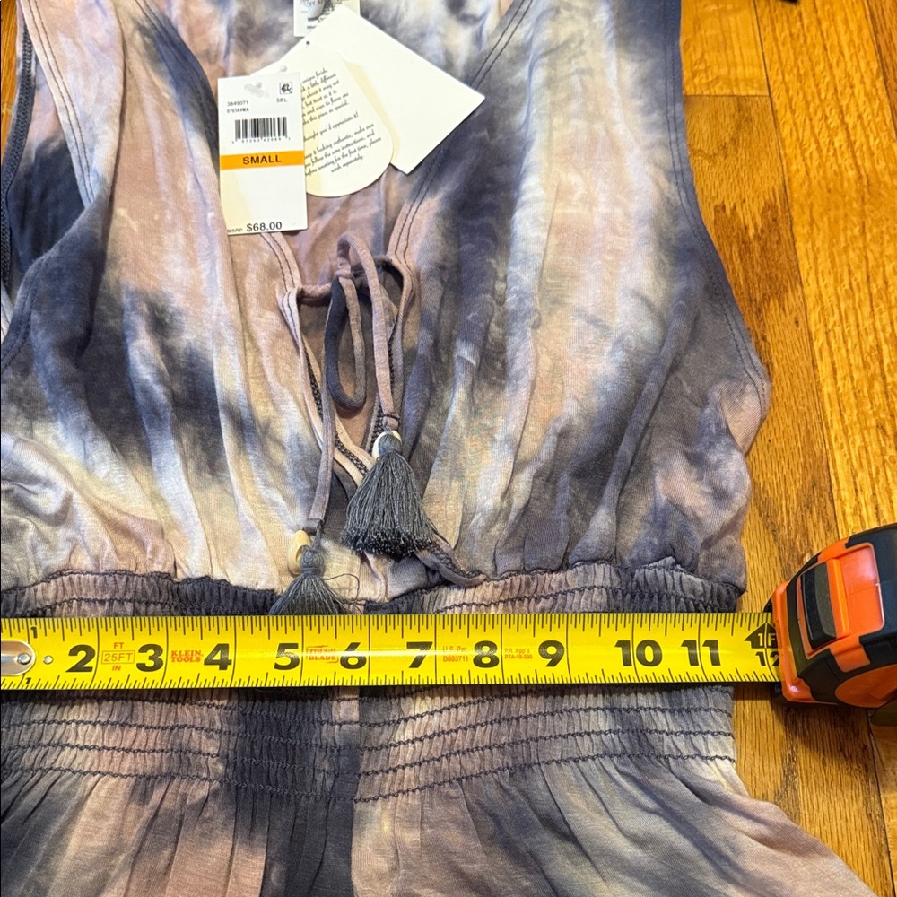 BECCA Tie-Dye Swim Coverup in Blue and Purple - Picture 7 of 7